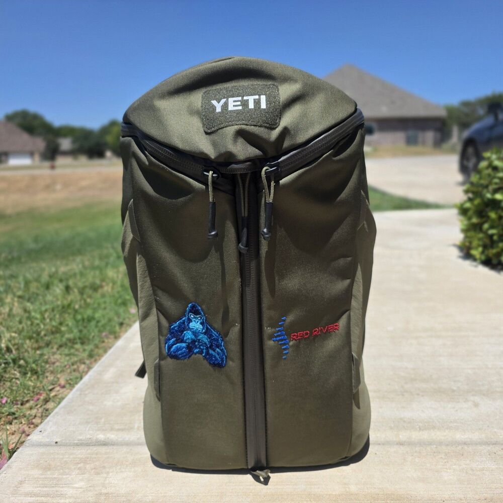 NWOT YETI Ranchero 27L Everyday Carry Backpack Olive Green Opens Wide, MSRP $275